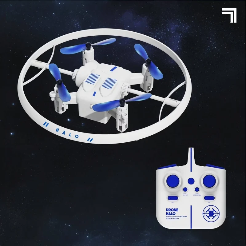 Sharper Image Toy Drone Halo LED, 5 Inches, 1 Count