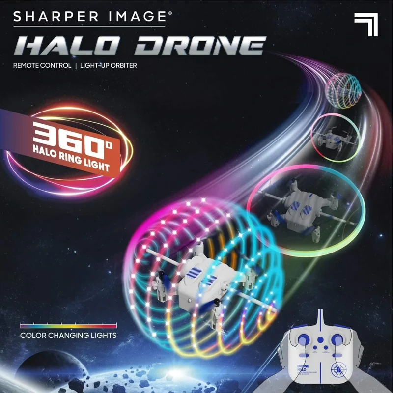 Sharper Image Toy Drone Halo LED, 5 Inches, 1 Count
