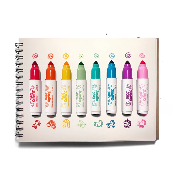 Jumbo Jots Dual Tip Cone and Stamp Markers
