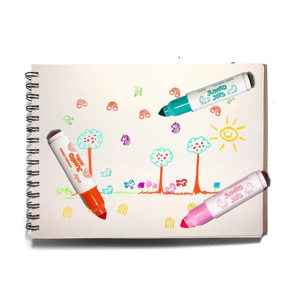 Jumbo Jots Dual Tip Cone and Stamp Markers