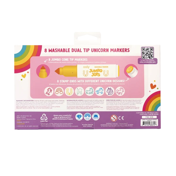 Jumbo Jots Dual Tip Cone and Stamp Markers