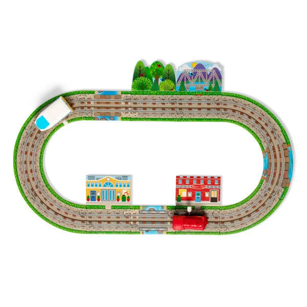 Melissa & Doug BYO Tracks Floor Puzzle 48-Piece Set