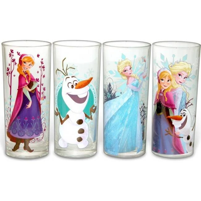 Disney Frozen 4 Pcs Glasses Set / Ensemble de 4 verres