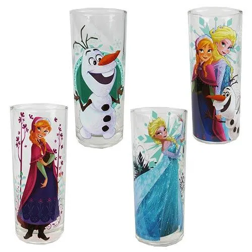 Disney Frozen 4 Pcs Glasses Set / Ensemble de 4 verres