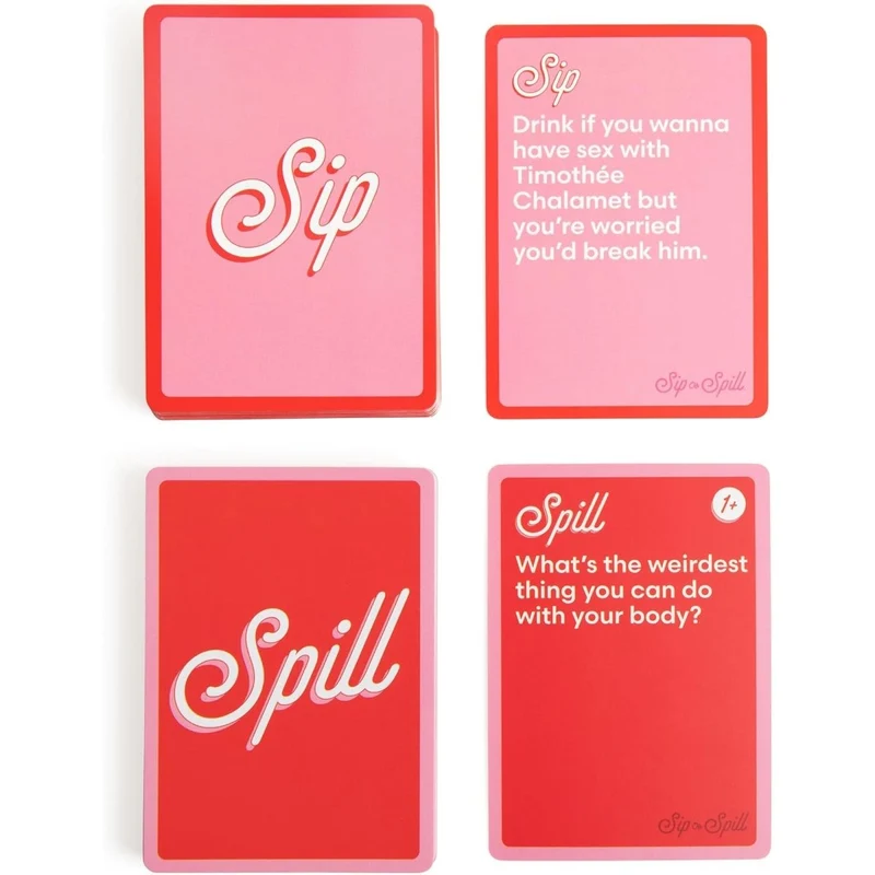 Sip or Spill Card Game, 1 Count