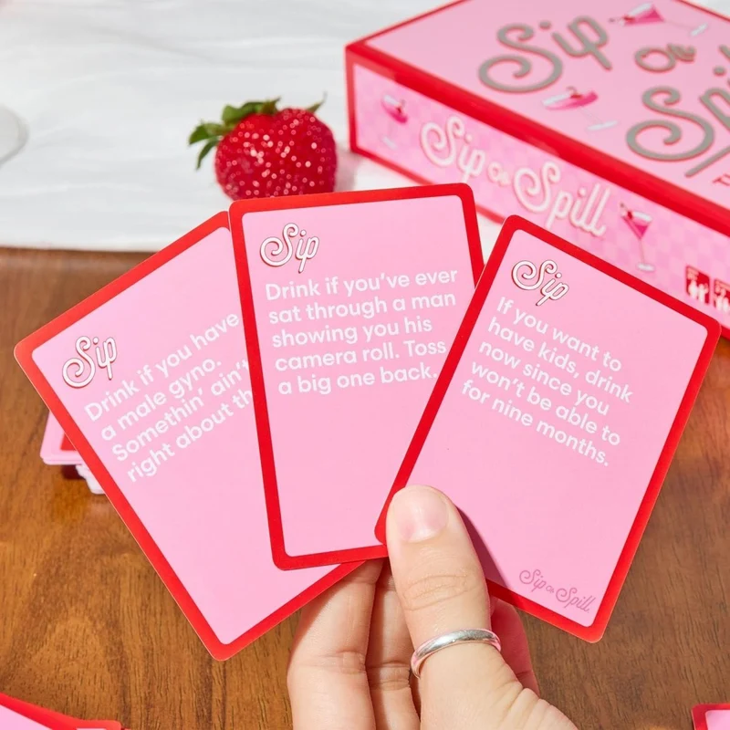Sip or Spill Card Game, 1 Count