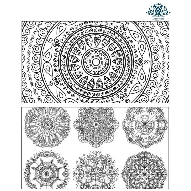 Coloriage anti stress mandala