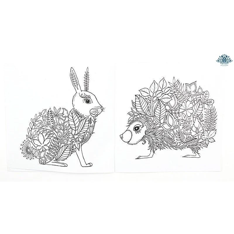 Coloriage anti stress forêt enchantée