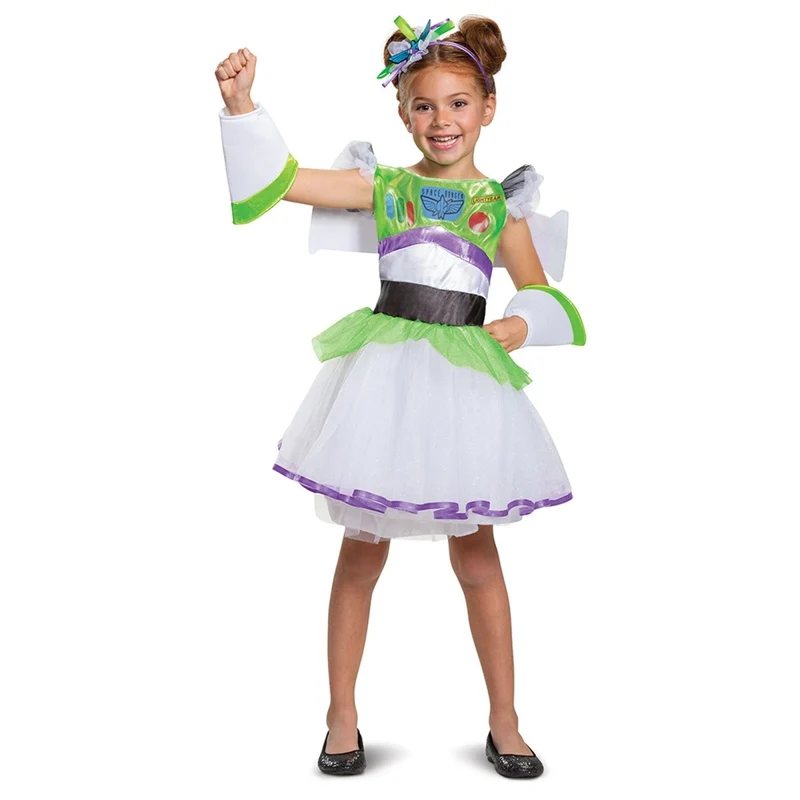 Toy Story Buzz Lightyear Costume for Kids, Dress, Wings and Cuffs