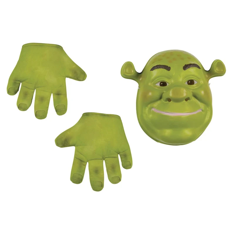 Shrek Costume Kit for Adults, Mask and Gloves