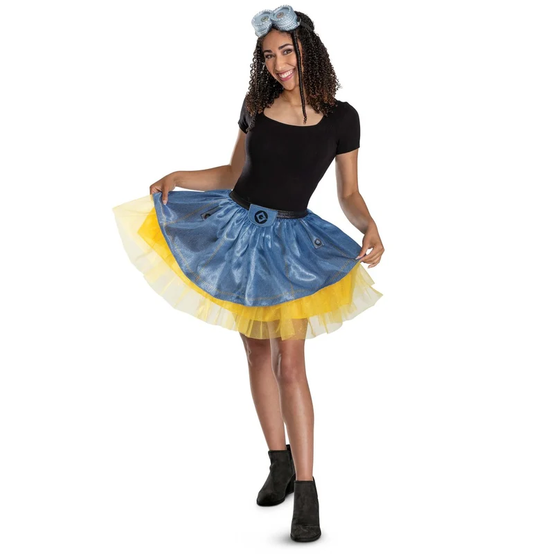 Minions Costume Kit for Adults, Skirt and Goggles
