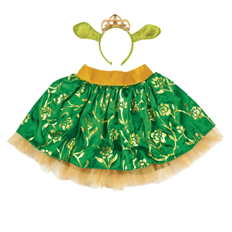 Shrek Fiona Accessory Kit for Kids, Tutu and Tiara with Ears