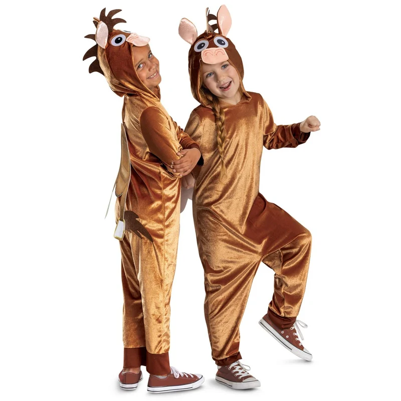 Toy Story Bullseye Costume for Kids, Hooded Jumpsuit