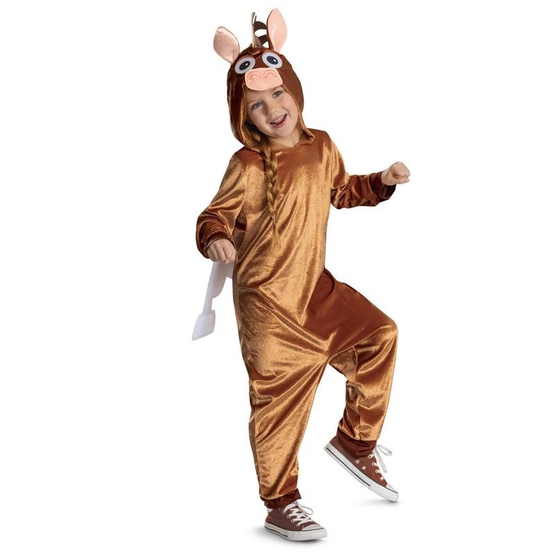 Toy Story Bullseye Costume for Kids, Hooded Jumpsuit