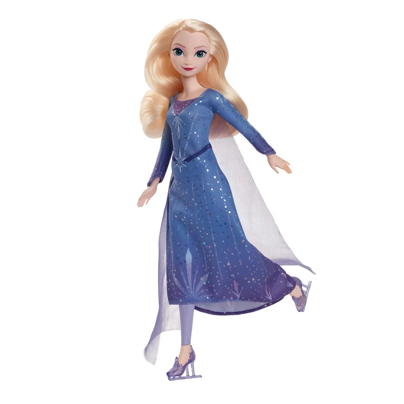 Disney Frozen Ice-Skating Elsa Fashion Doll with Ice Skates Accessories