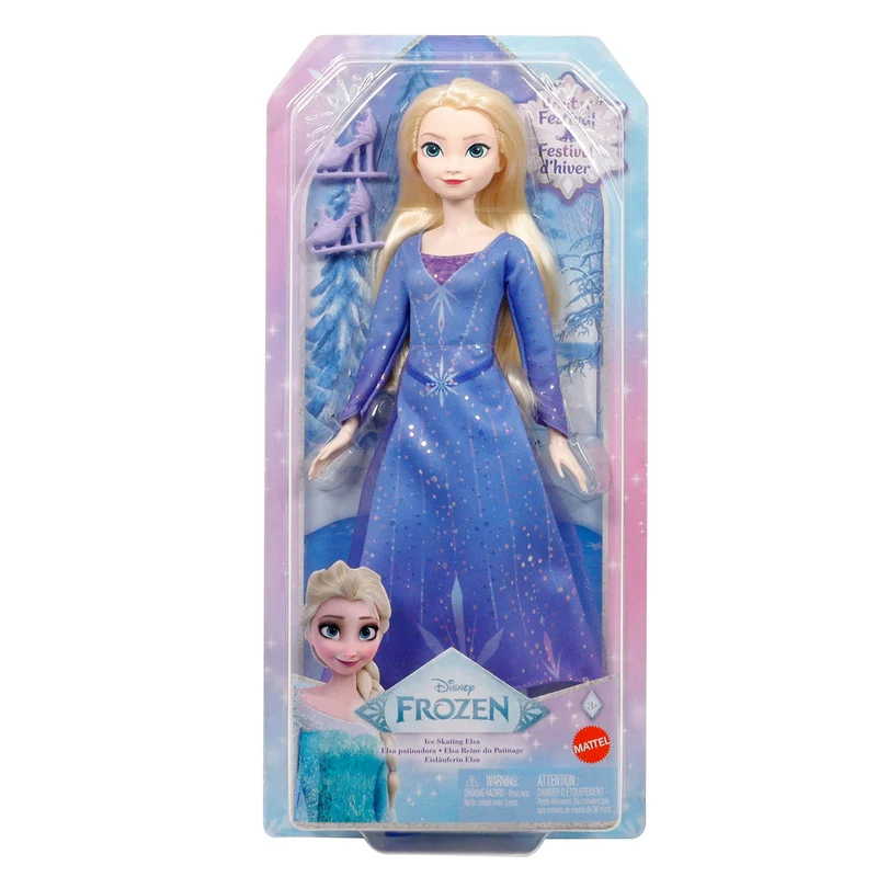 Disney Frozen Ice-Skating Elsa Fashion Doll with Ice Skates Accessories