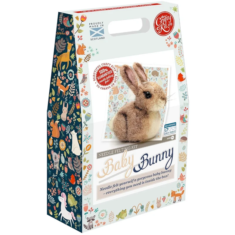 Baby Bunny Needle Felting Kit