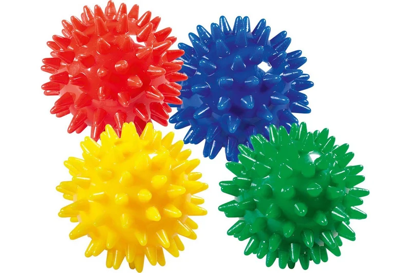Spiky Porcupine Massage Ball (Red) / Balle de massage à piquants en forme de porc-épic (rouge)