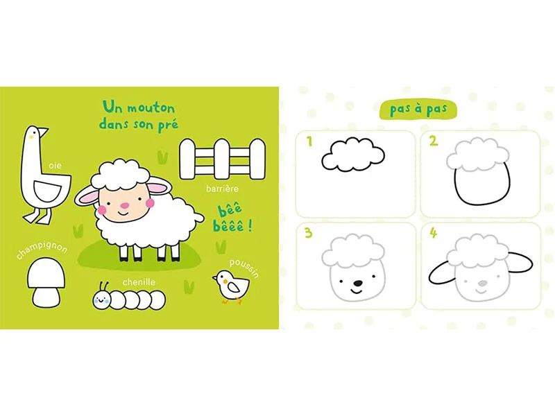 Mon ardoise magique Les animaux pour Dessiner pas à pas