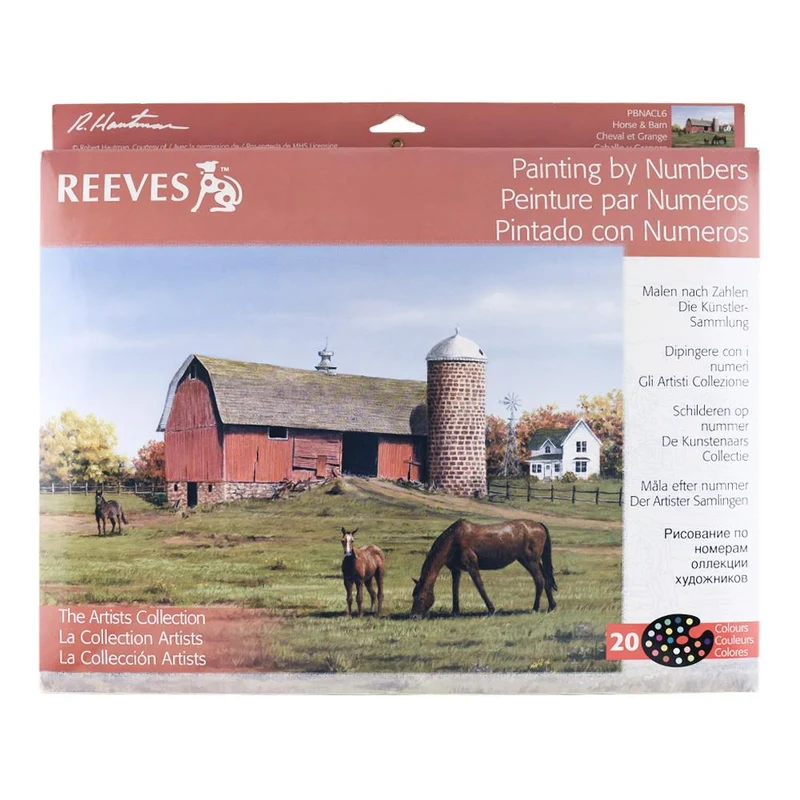 Reeves Paint By The Number Horse And Barn / Peinture par numéros Cheval et grange