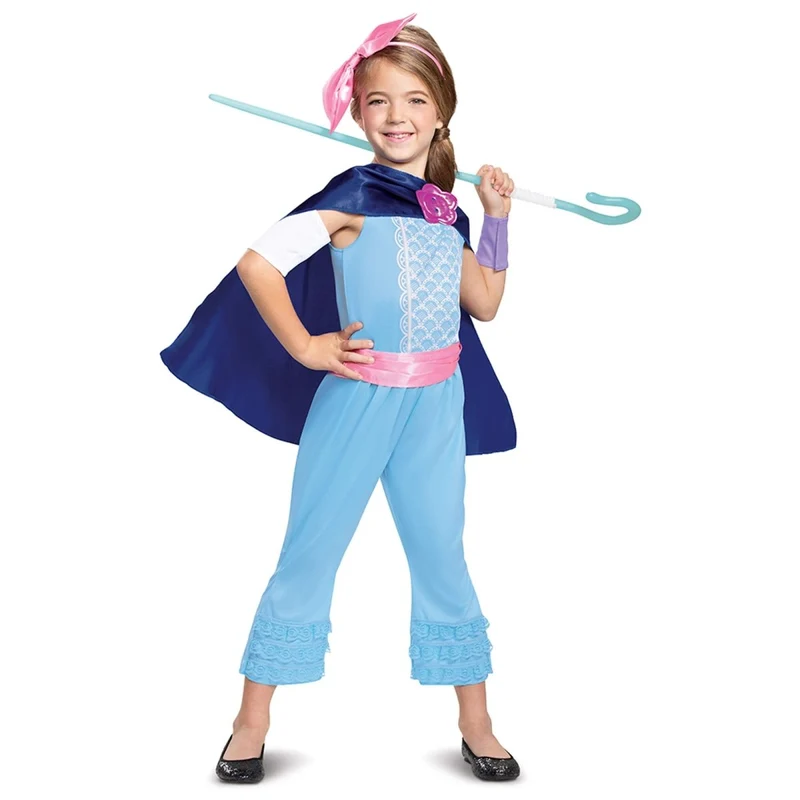 Toy Story Bo Peep Costume for Kids, Jumpsuit, Cape and Headband
