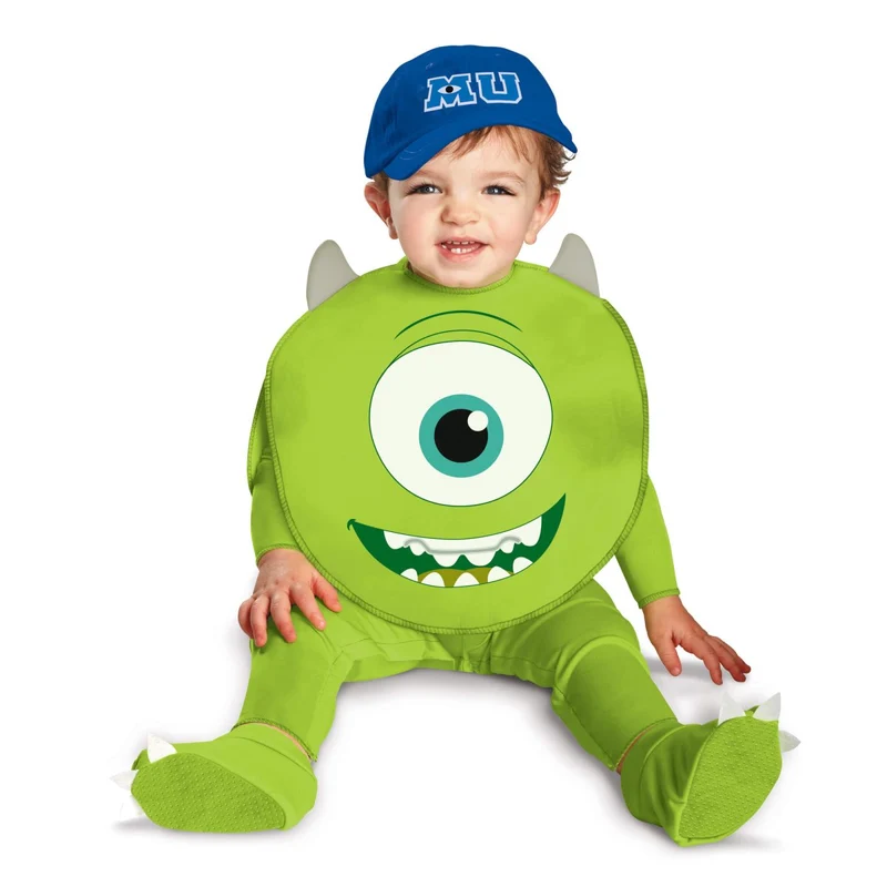 Monster University Mike Costume for Babies, Jumpsuit, Hat and Booties