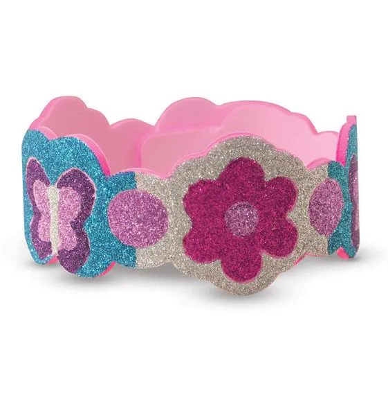 Melissa & Doug Mess-Free Glitter Foam Bracelets / Bracelets en mousse à paillettes sans dommage
