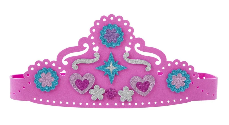 Melissa & Doug Mess-Free Glitter Foam Tiara & Wand / Diadème et baguette en mousse pailletée sans dommage