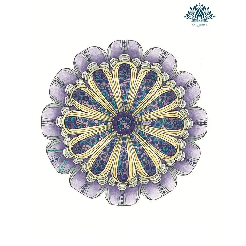 Coloriage mandala anti stress adulte