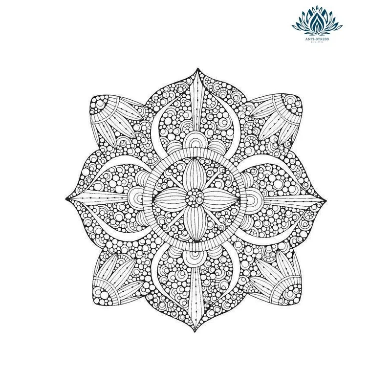 Coloriage mandala anti stress adulte