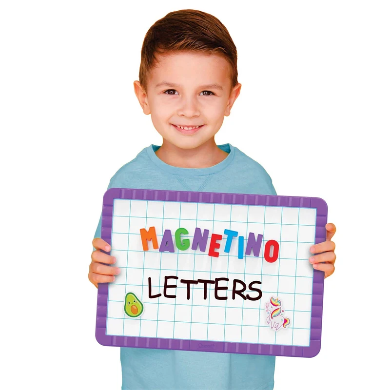 Quercetti Magnetic Board Letters in Storage Case