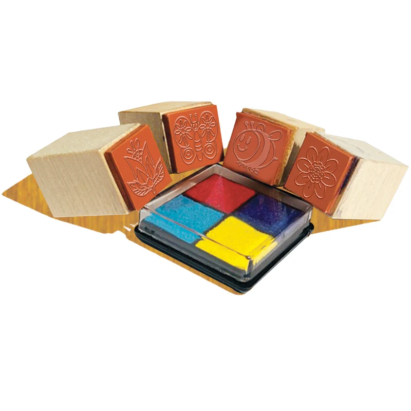 Wooden Stamp set Garden