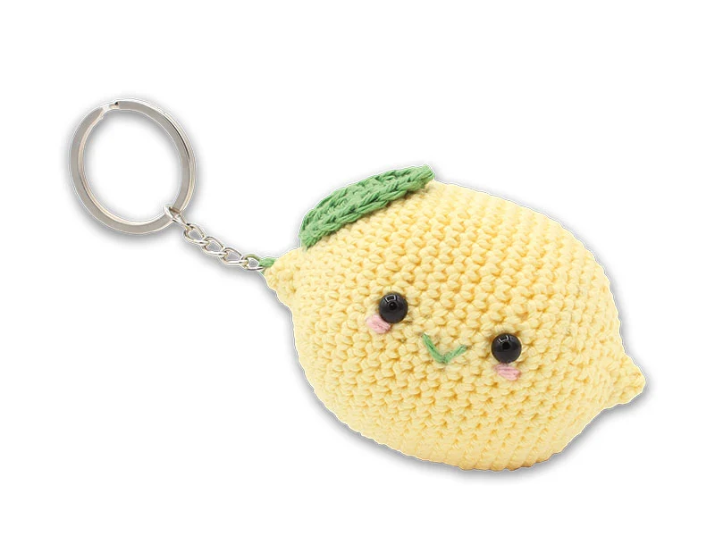 Kit crochet - Pendentif sac / porte clé - Citron