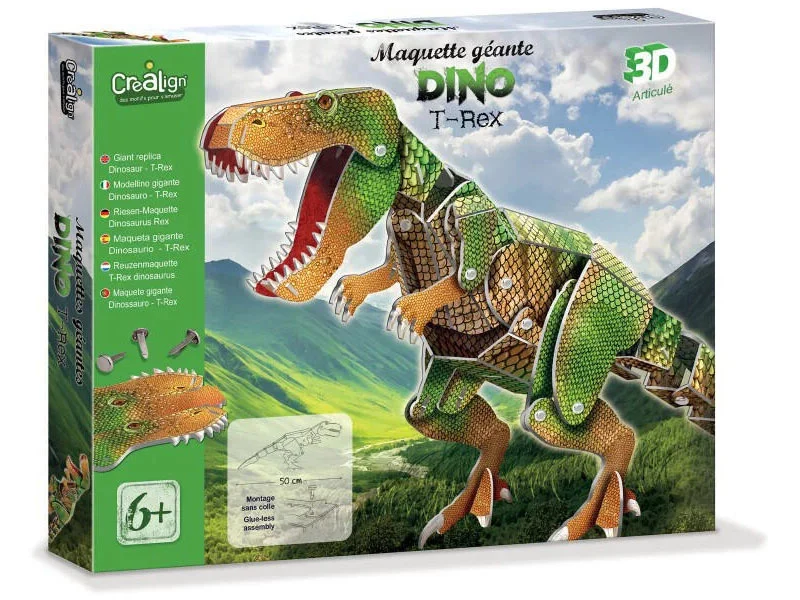 Maquette géante Dino T Rex 3D - Crealign