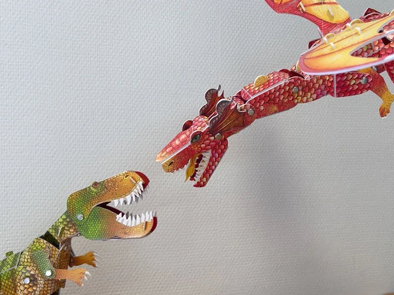Maquette géante Dino T Rex 3D - Crealign