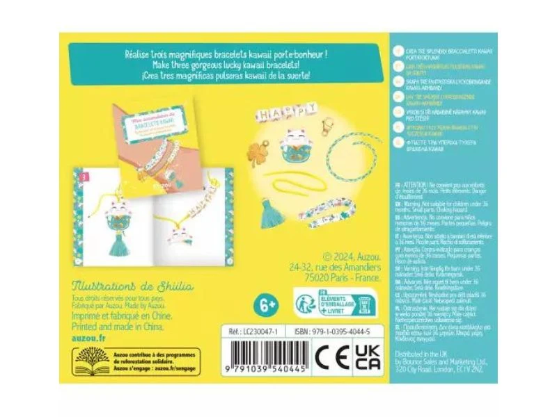 Kit créatif - Mon accumulation de bracelets Kawaii - Auzou