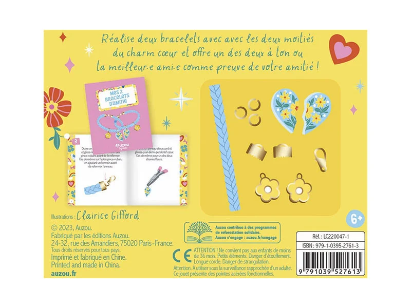Kit créatif - Mes 2 bracelets d'amitié Auzou