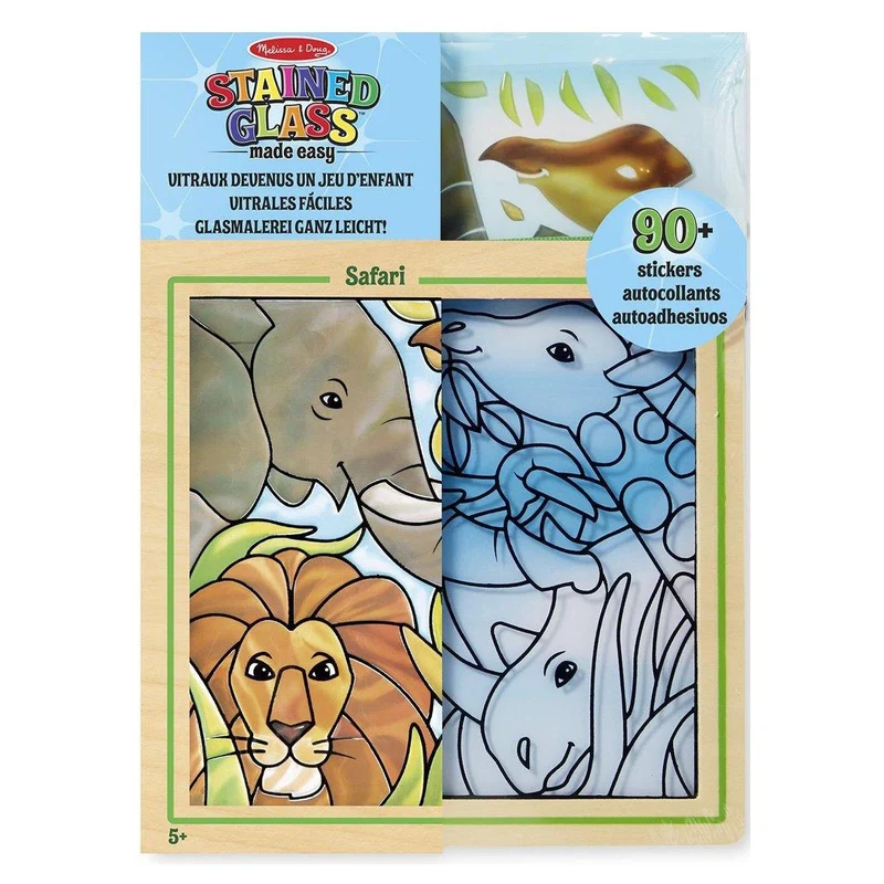 Melissa & Doug Stained Glass Safari / Safari en vitrail