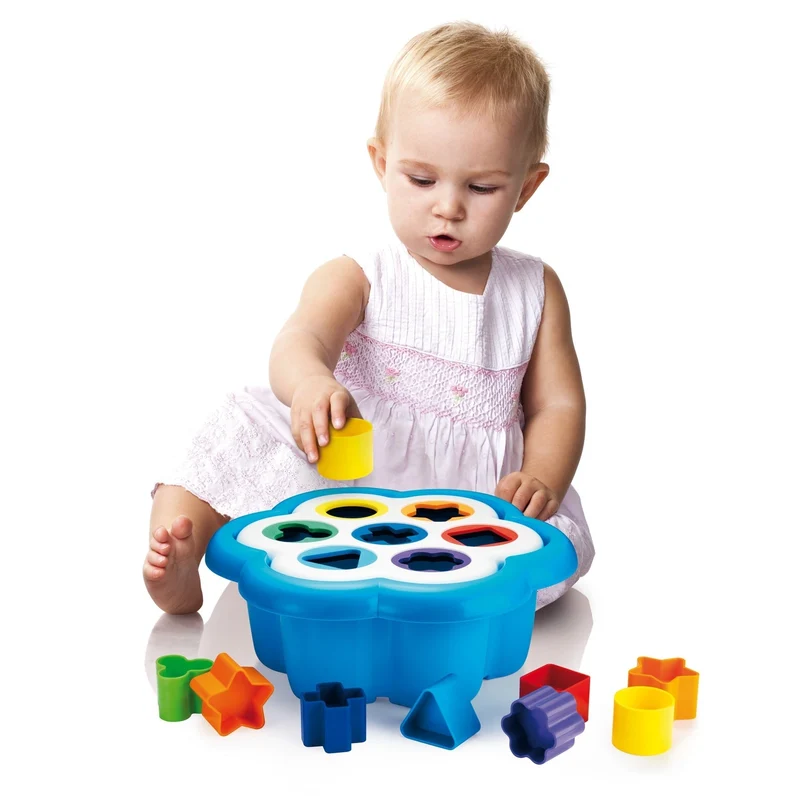 Quercetti Fantacolor Daisy Shape Sorter Educational Toy 14 Pieces