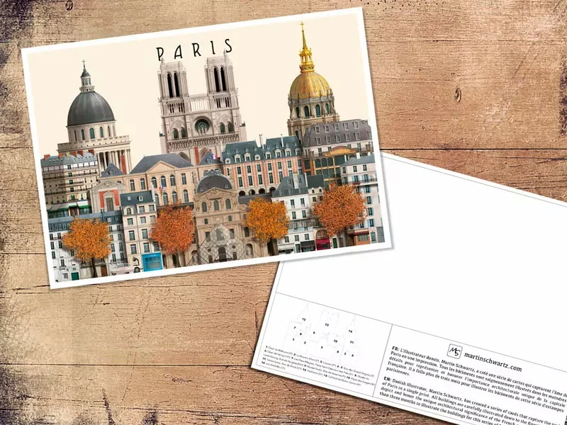 Carte postale A5 Paris I - Martin Schwartz