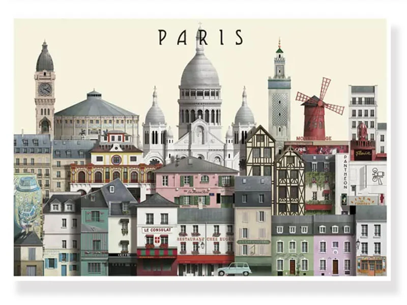 Carte postale A5 Paris III - Martin Schwartz