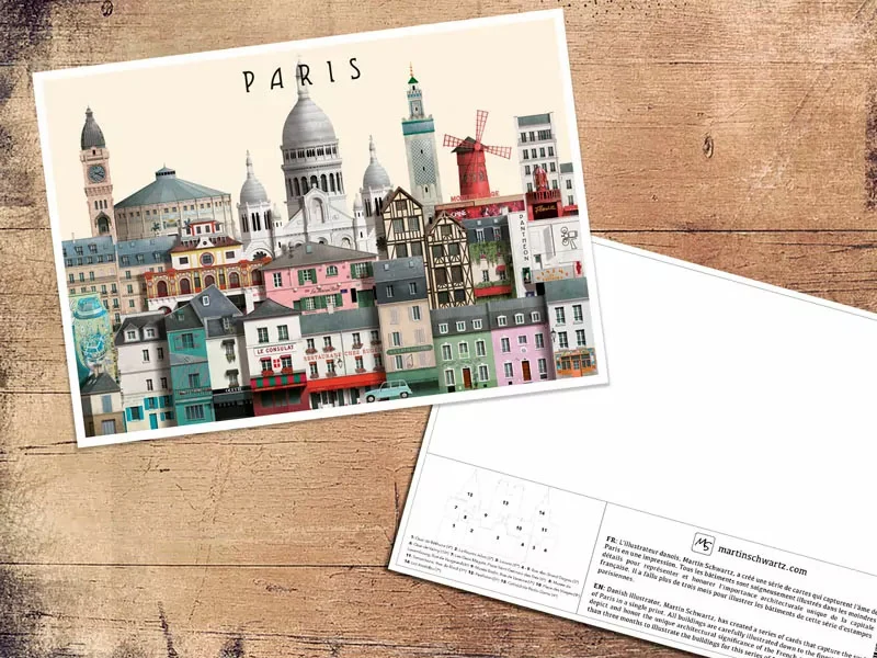 Carte postale A5 Paris III - Martin Schwartz