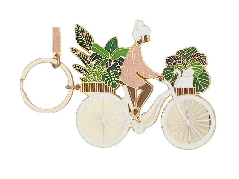 Porte-clés en émail Son vélo - ATWS