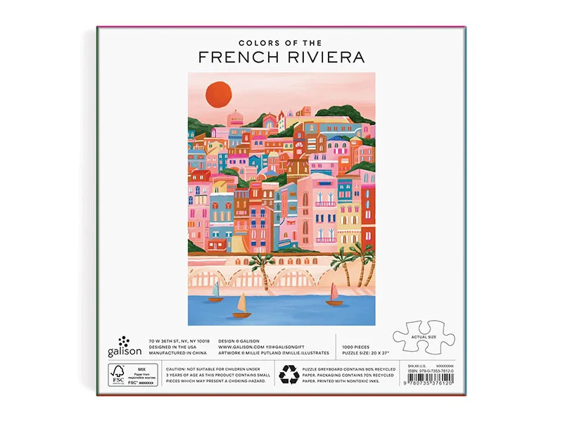 Puzzle Color of the French Riviera - 1000 pièces - Galison