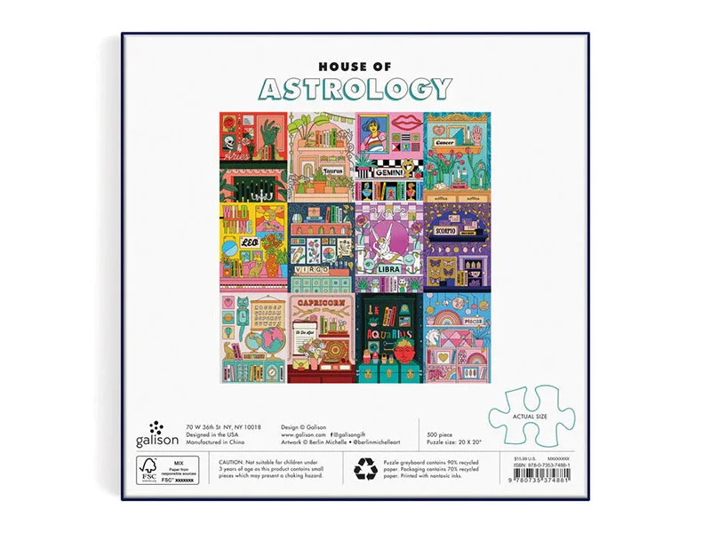 Puzzle House of Astrology - 500 pièces - Galison