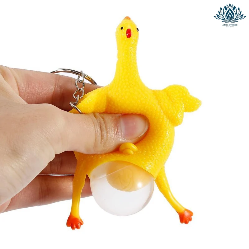 Balle anti-stress porte-clé