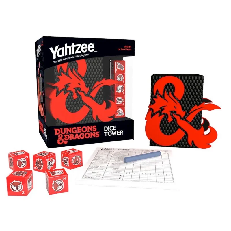 Dungeons & Dragons Yahtzee & Dice Tower-