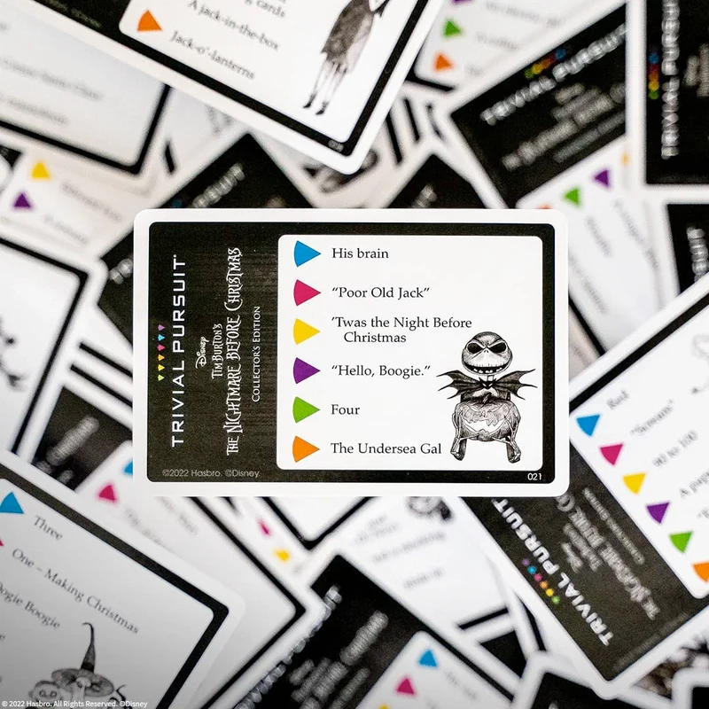 Nightmare Before Christmas Trivial Pursuit--