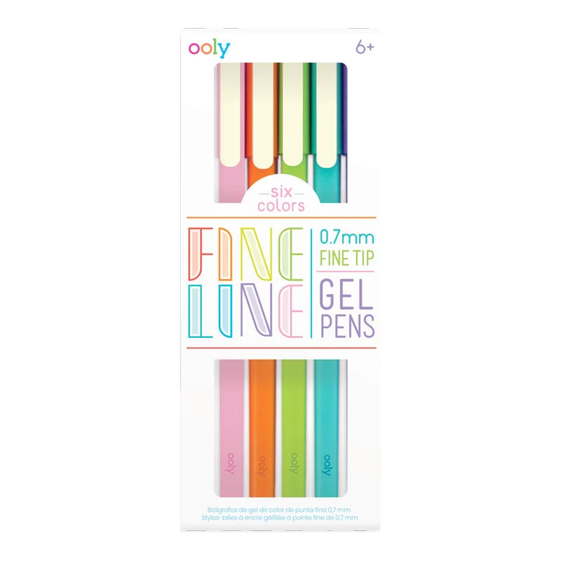 Fine Lines Gel pens set of 6-