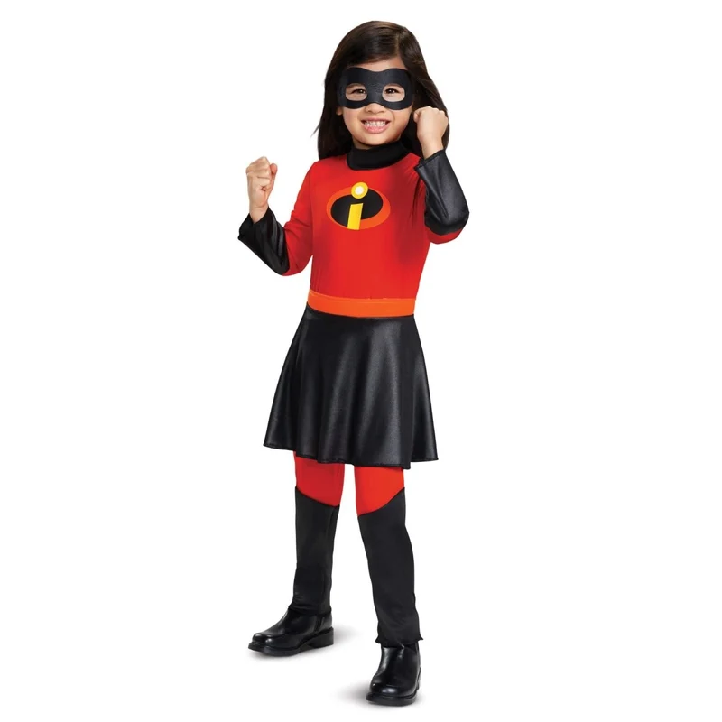 The Incredibles Violet Costume for Toddlers, Jumpsuit, Skirt and Mask